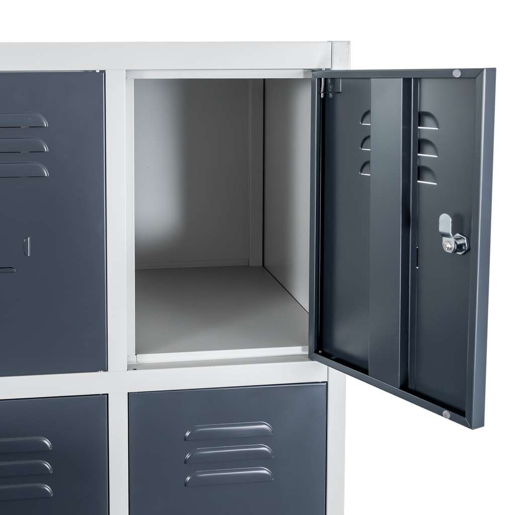 Mega-M 90x50x180 armadio casellario 12 vani grigio grafite