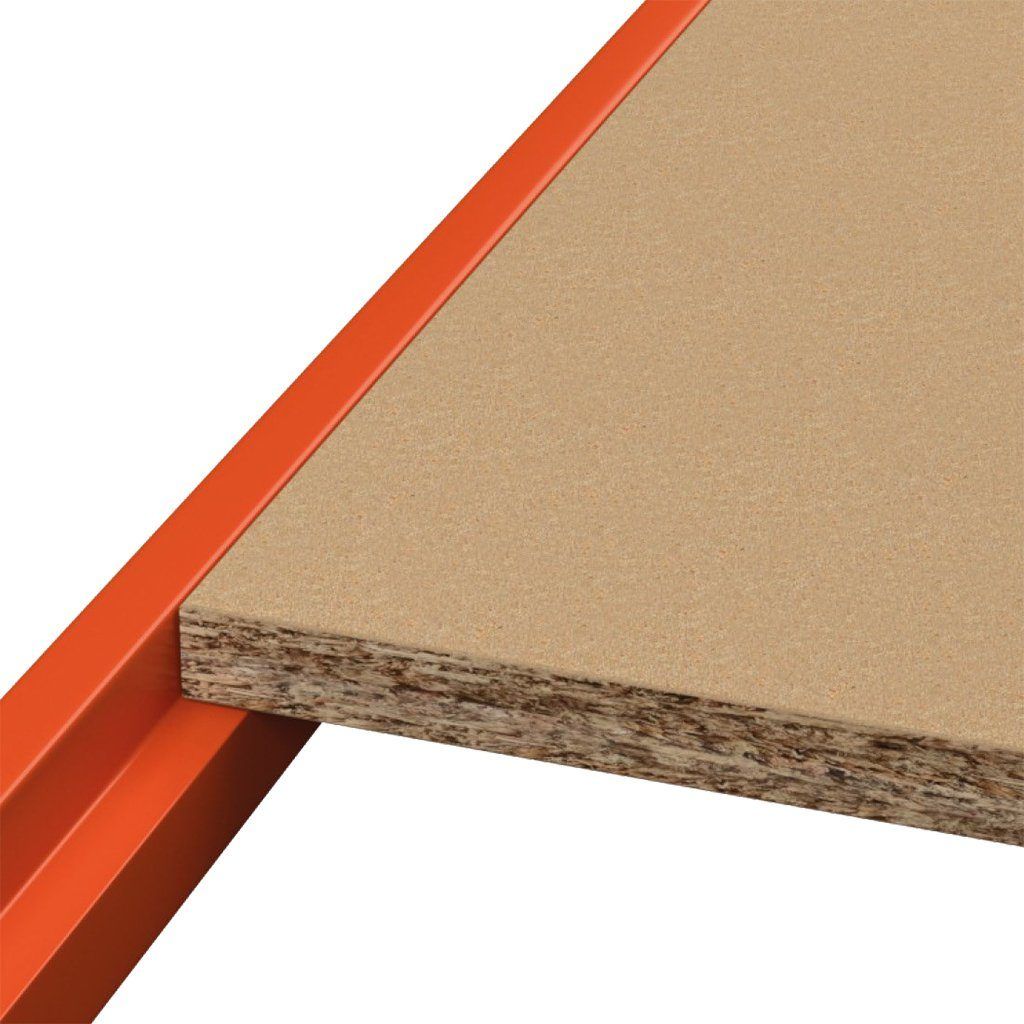 Piano in truciolare per scaffale 267x67 cm spessore 2,2 cm