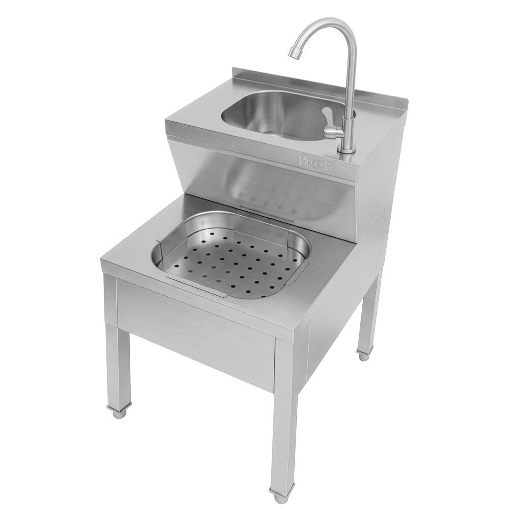 Mega-M X 50x61x84 Lavello Colonna Acciaio
