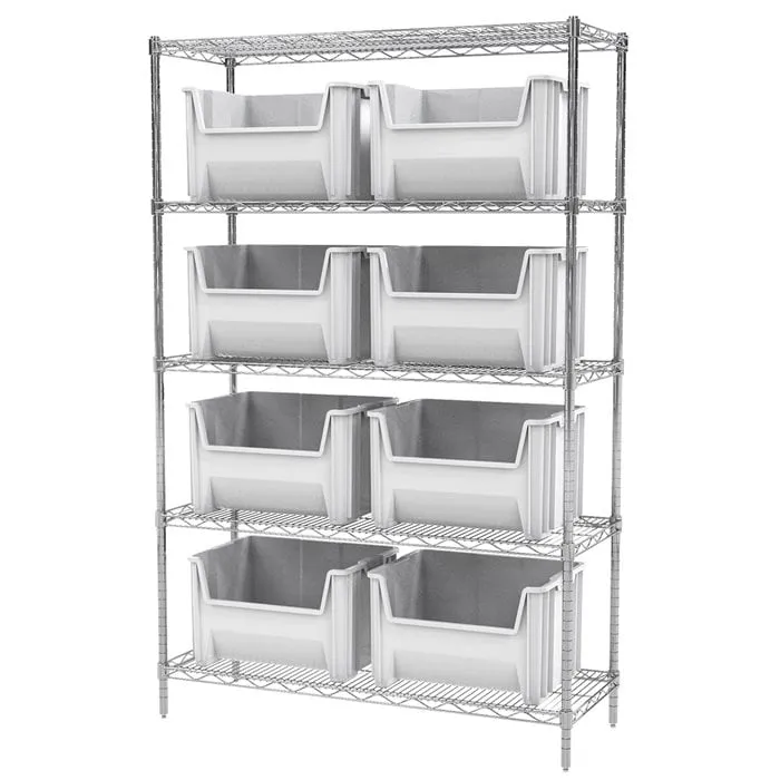 Akro-Mils AWS184813017 scaffale filo 5 ripiani 9 box
