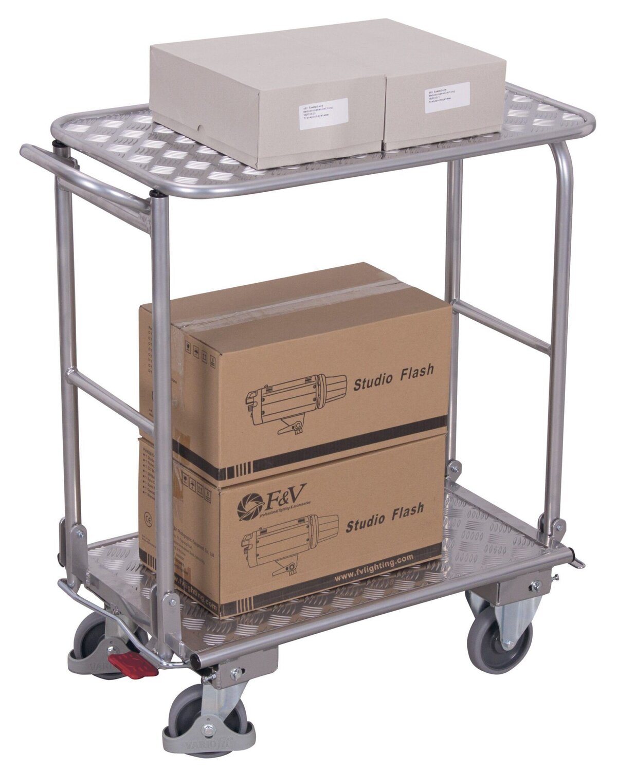 Variofit VF 450813 carrello alluminio 2 ripiani 150 kg