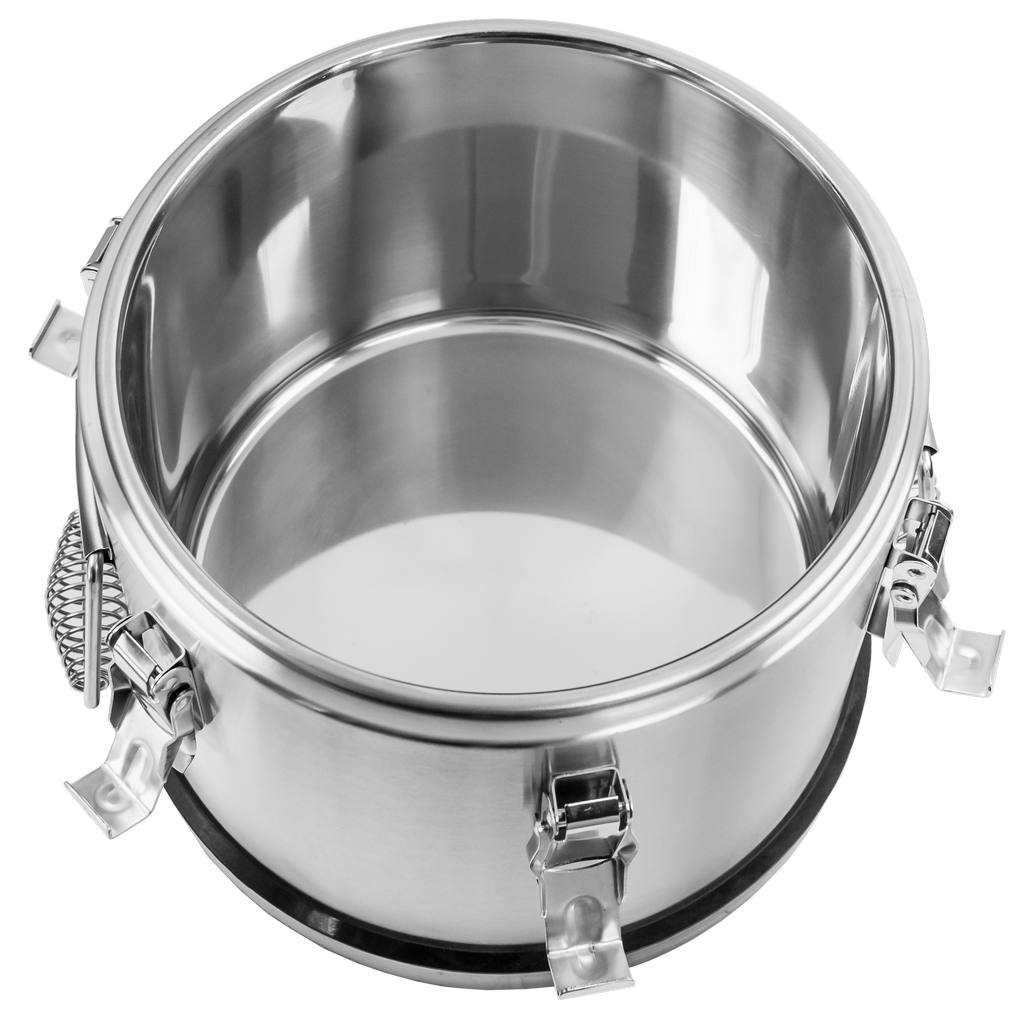 Mega-M 10L contenitore isotermico inox con chiusura clip