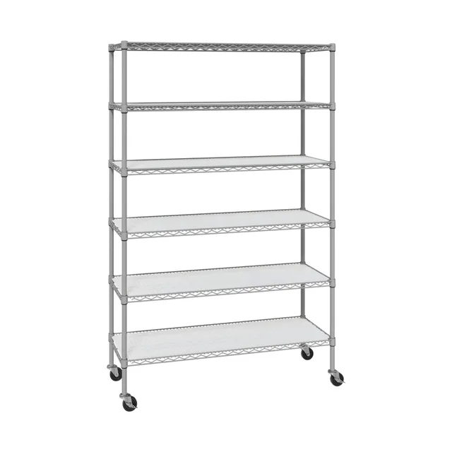 Seville Classics UltraDurable scaffale metallo 6 ripiani 122x46 cm