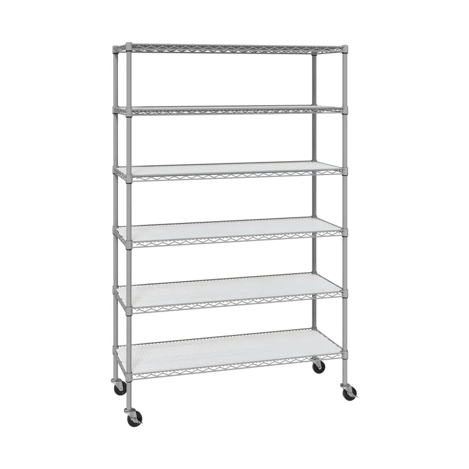 Seville Classics UltraDurable scaffale metallo 6 ripiani 122x46 cm