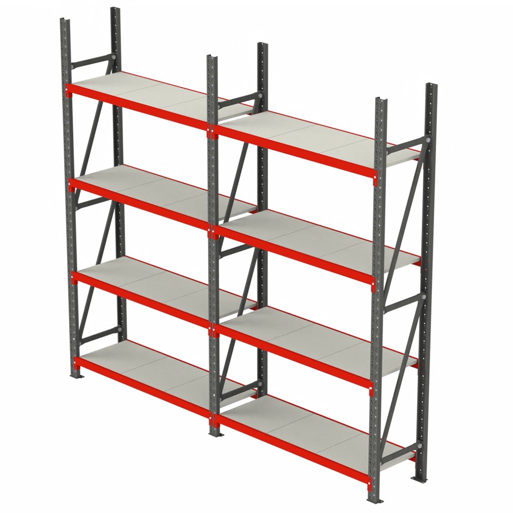 Mega-M Fortis scaffale magazzino 8 ripiani H-200 L-325,5 cm
