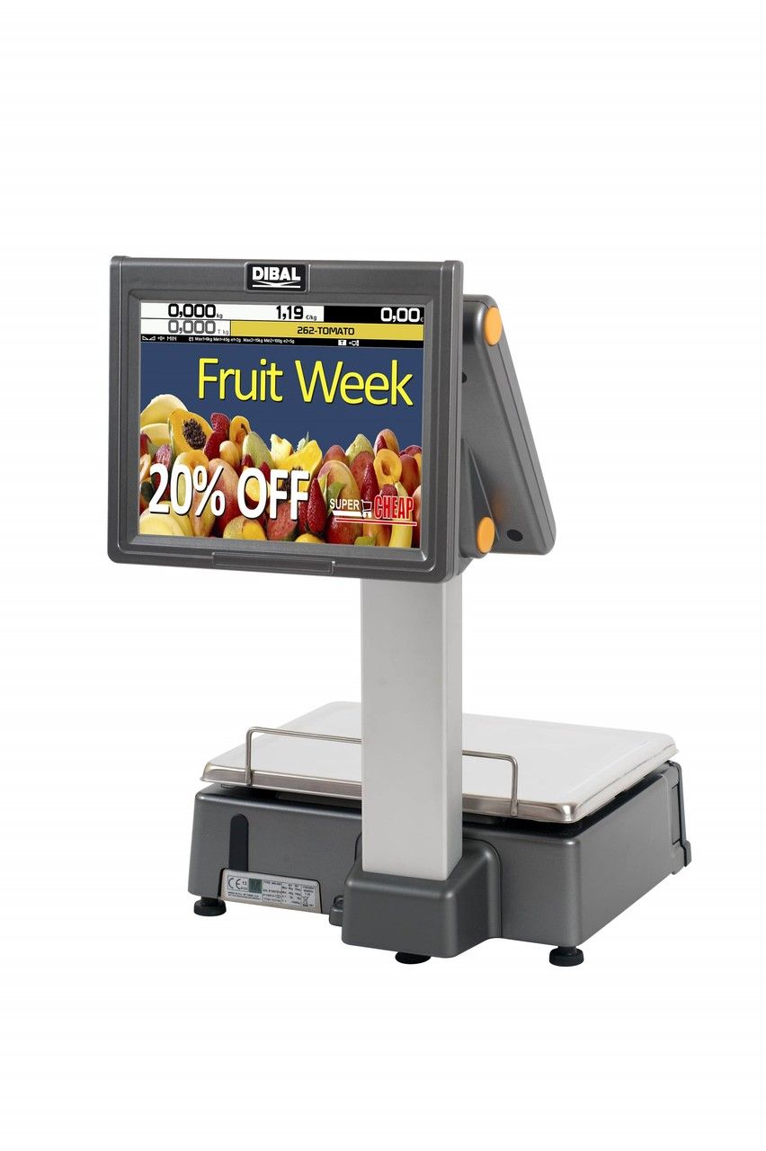 Dibal D-955DB bilancia etichettatrice 15 kg touch