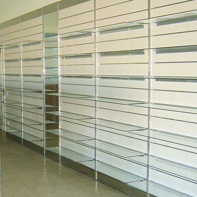 Agosistem profilo reggivetro pannello dogato 1 m alluminio