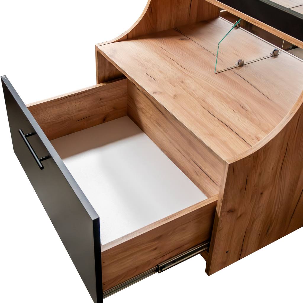 Mega-M vetrina negozio dolci 162x80 plexi rovere kraft