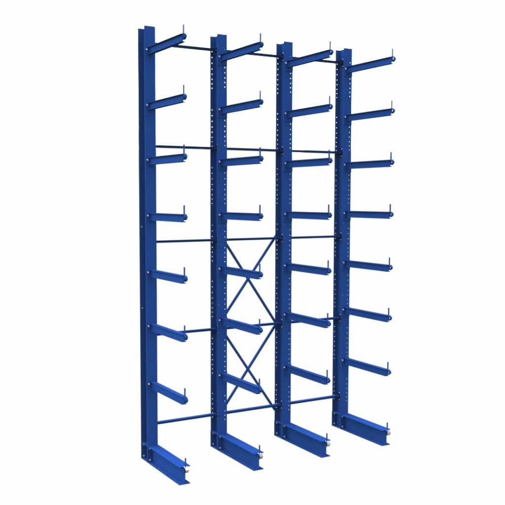 Stow scaffale cantilever monofronte H 750 cm 4 campate