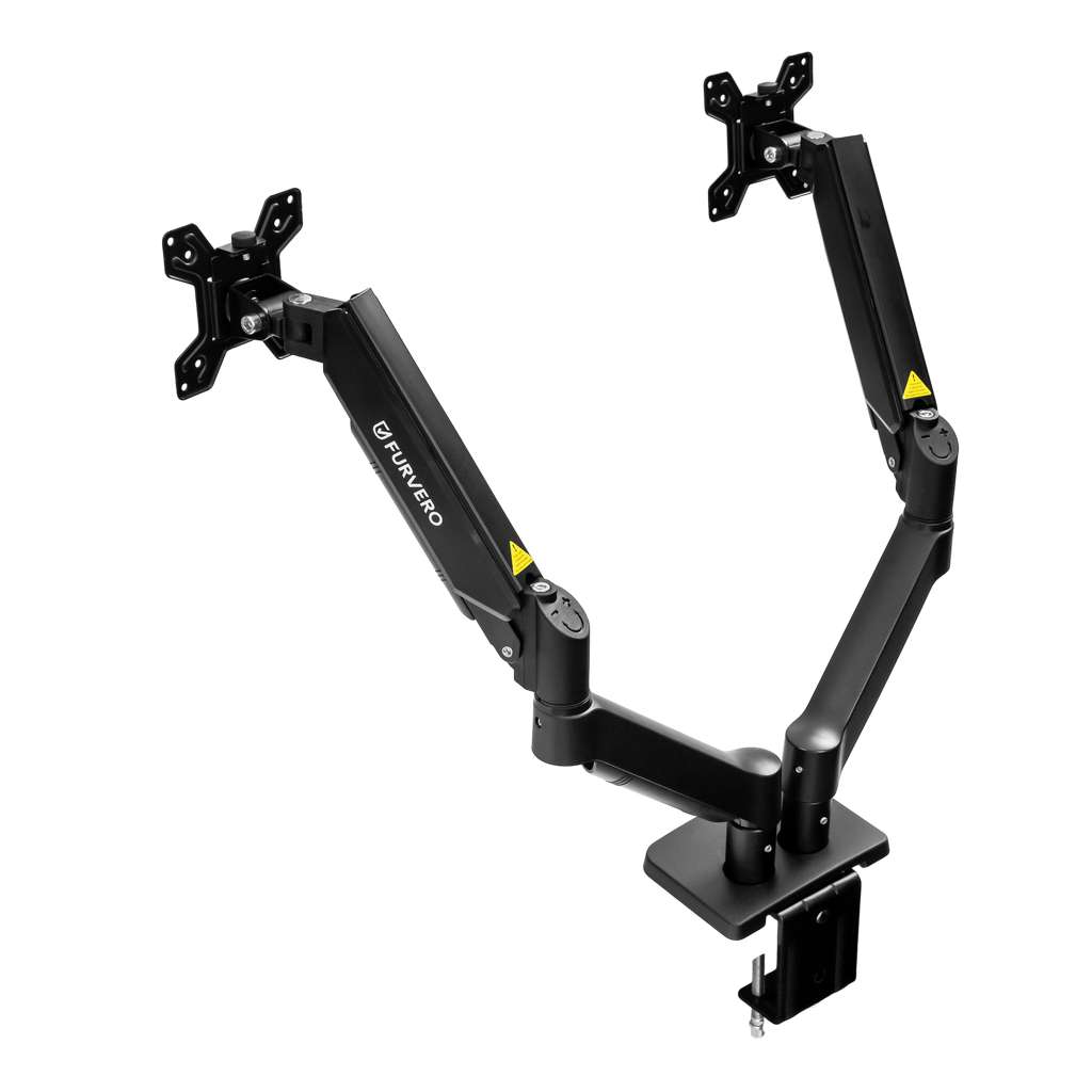 Furvero HK005 supporto monitor doppio 13-27" gas nero