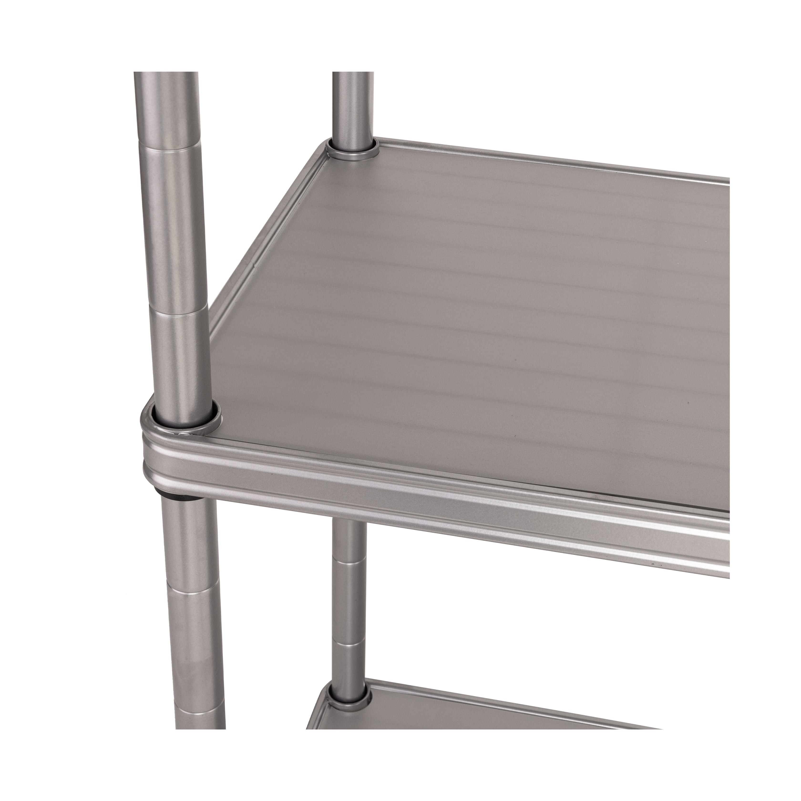 Seville Classics HOME SHE15395B Scaffale 4 Ripiani Platino