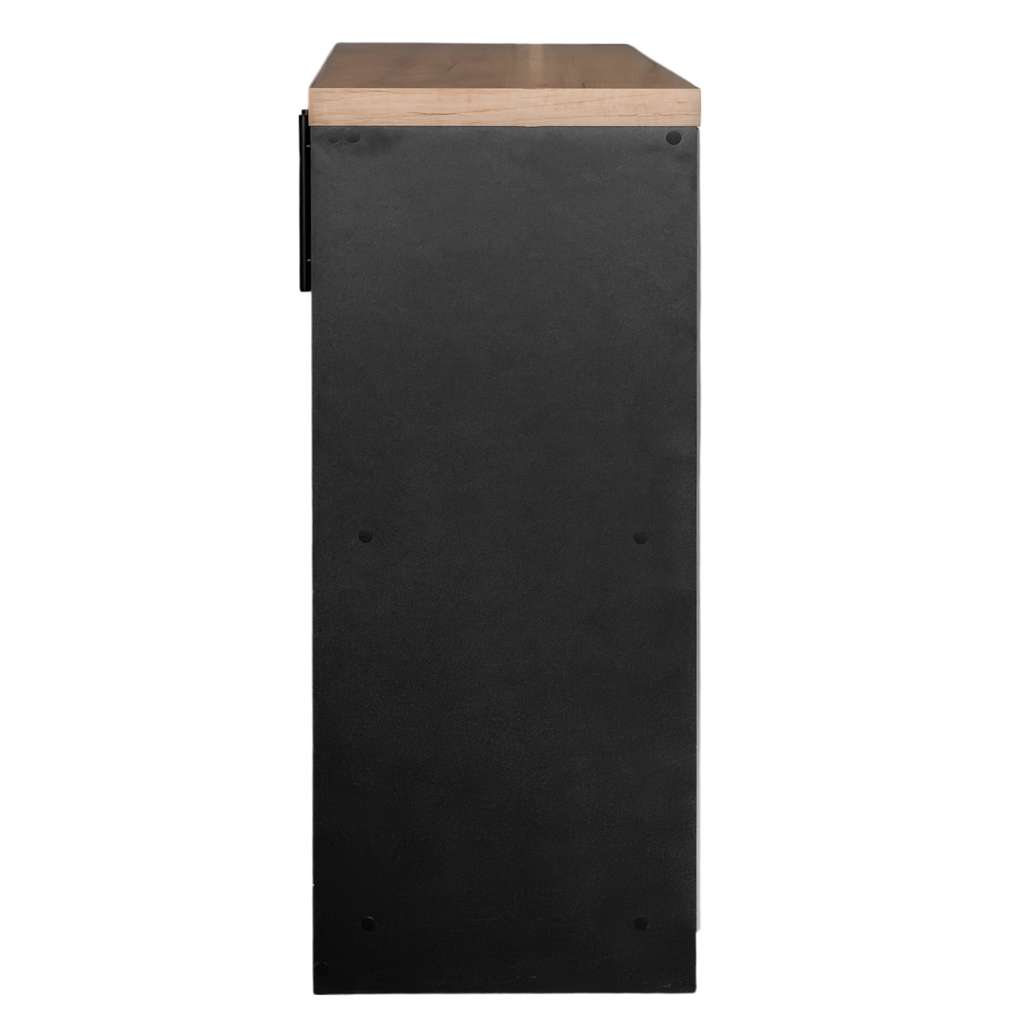 Mega-M 80x35x85 mobile ufficio 2 ante rovere nero