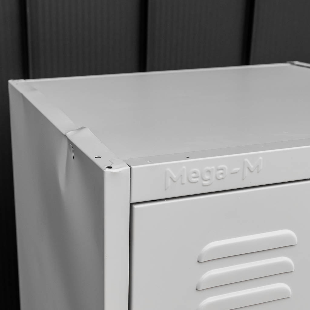 Mega-M armadio spogliatoio 2 ante 60 cm grigio metallo