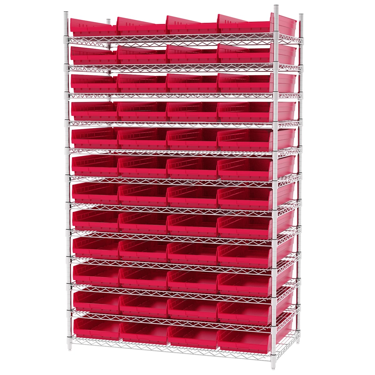 Akro-Mils AWS244830174 scaffale filo 12 ripiani 48 box