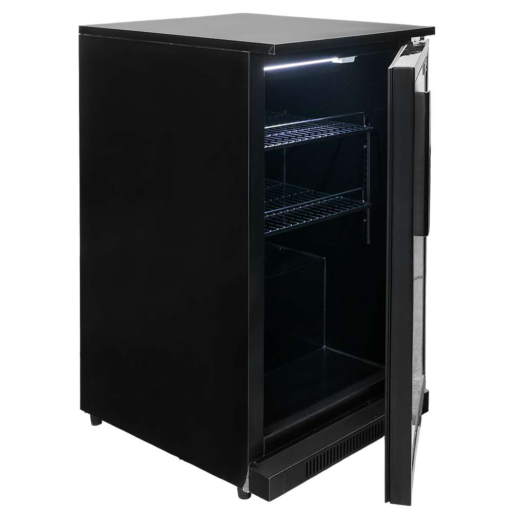Mega-M Diego S50 vetrina frigo sottobanco 98L nera