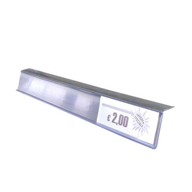 Agosistem Porta prezzi vetro adesivo 120 cm trasparente