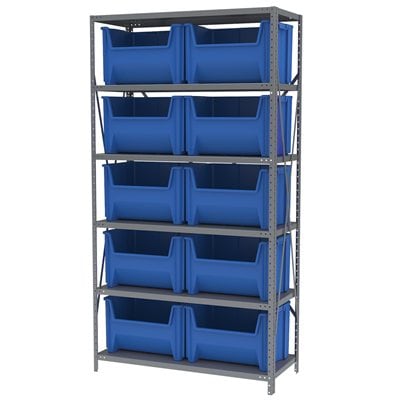 Akro-Mils AS187913017 scaffale acciaio 6 ripiani 12 box