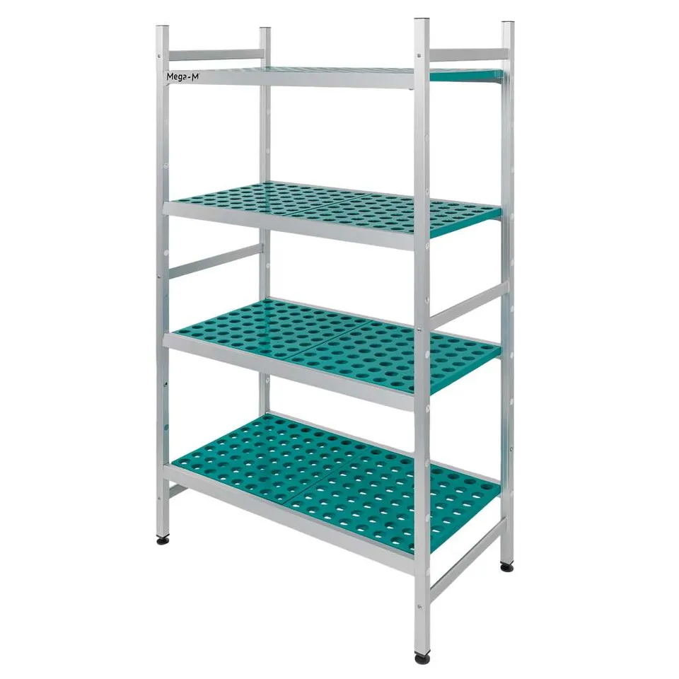 Mega-M Alufri scaffale 4 ripiani 97x39x180 cm modulo base