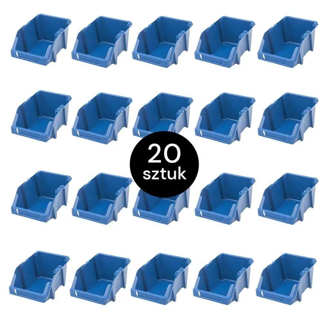 Mega-M M contenitori magazzino 20x30x13 blu 20 pezzi