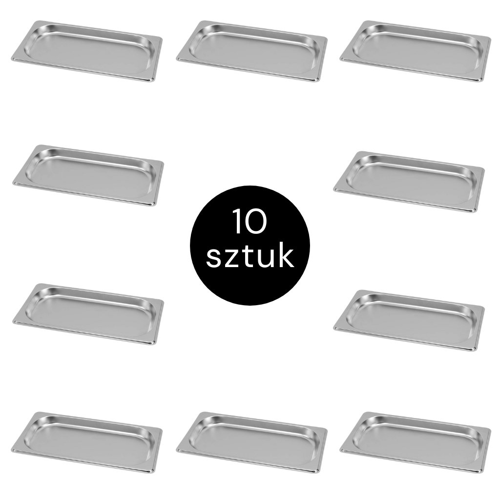 Mega-M GN 1/3 bacinella inox 10 pz 32,5x17,6x2 cm