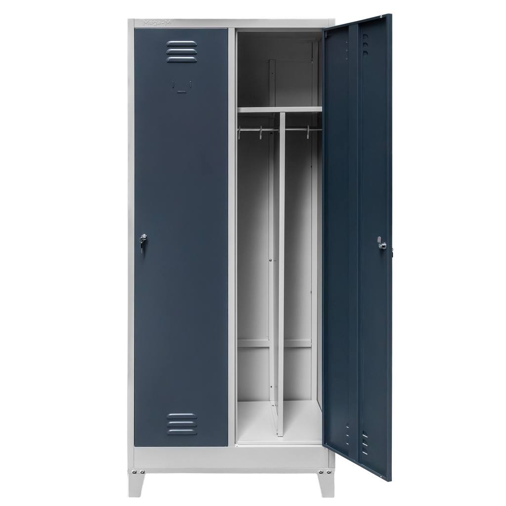 Mega-M S-80 armadio spogliatoio 2 ante grigio grafite