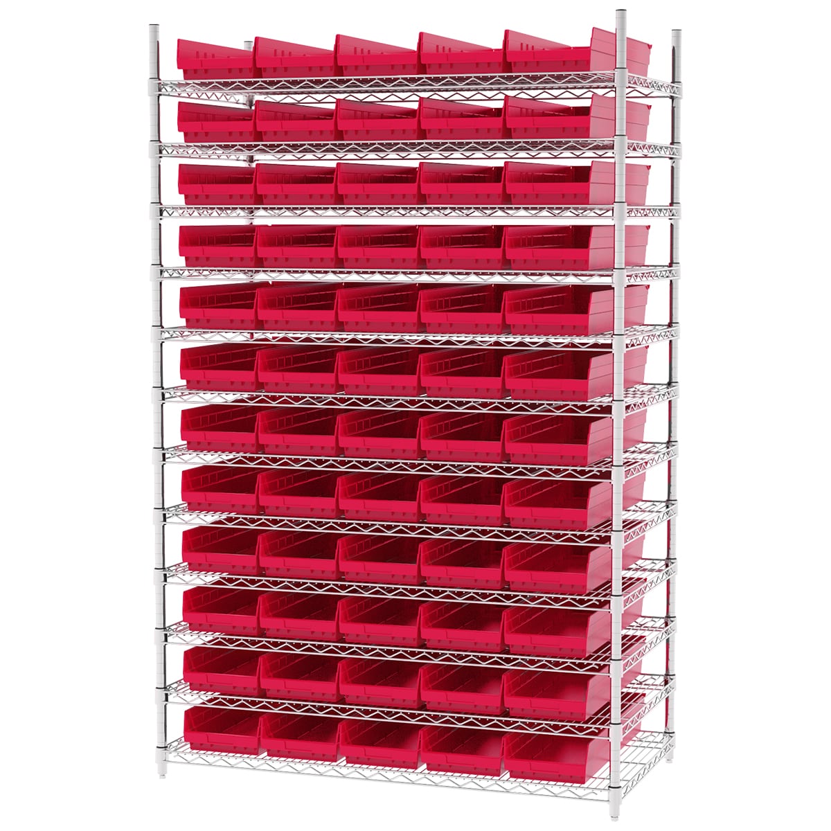 Akro-Mils AWS244830184 scaffale 12 ripiani 60 contenitori