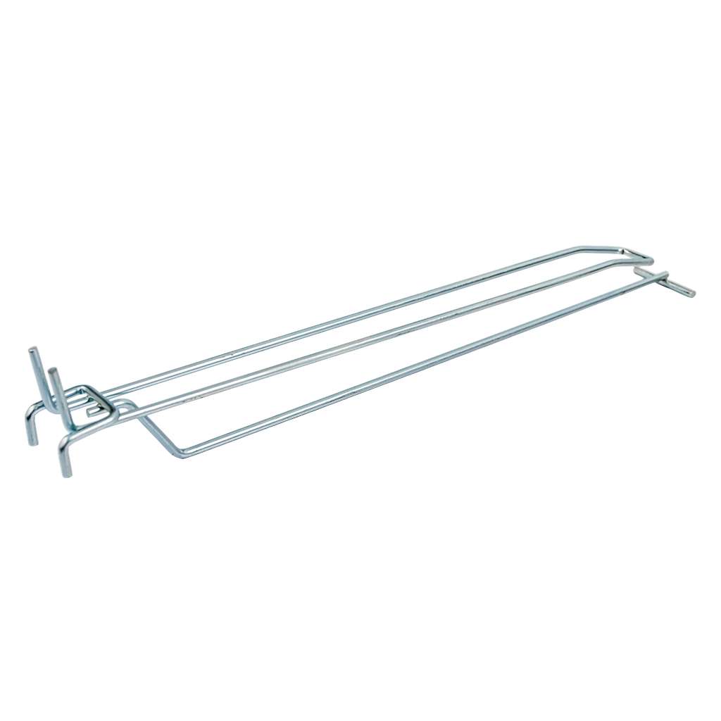 Mega-M L-30 Gancio Doppio per Pannello Forato 30 cm Zincato