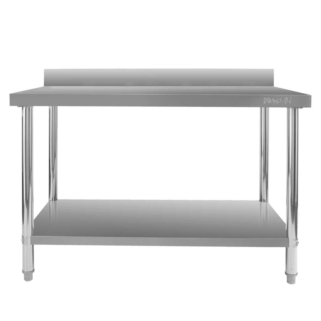 Mega-M X Standard 140x70 tavolo inox con ripiano