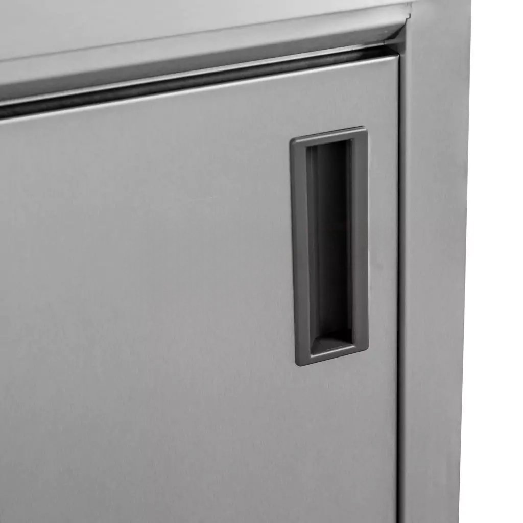 Mega-M Tavolo inox 180x70x85 cm a muro armadio saldato