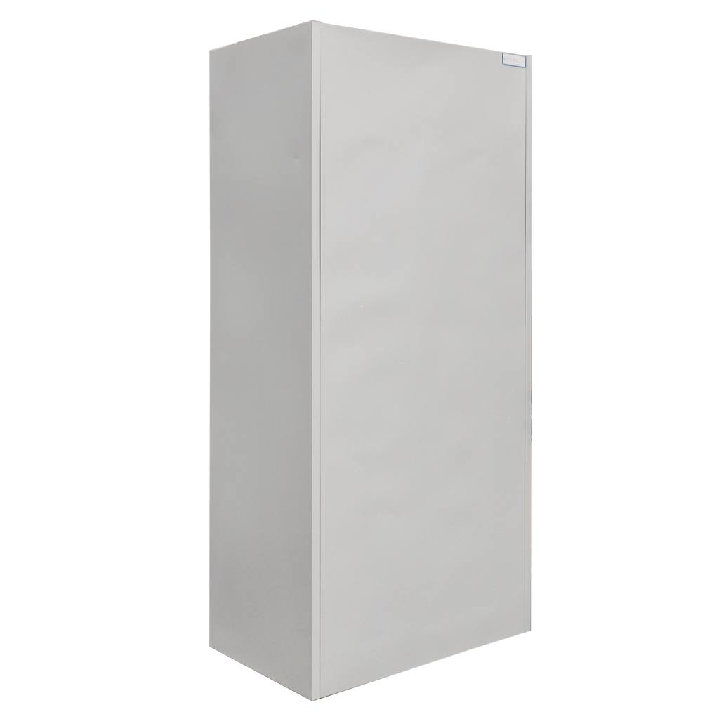 Mega-M S-80 armadietto spogliatoio 2 ante grigio con divisori