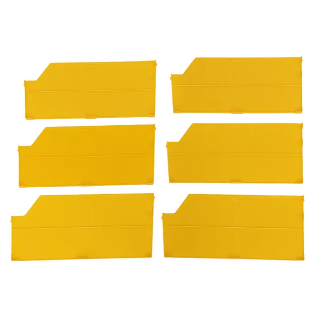 Seville Classics divisori gialli 6 pezzi plastica bin rack grandi