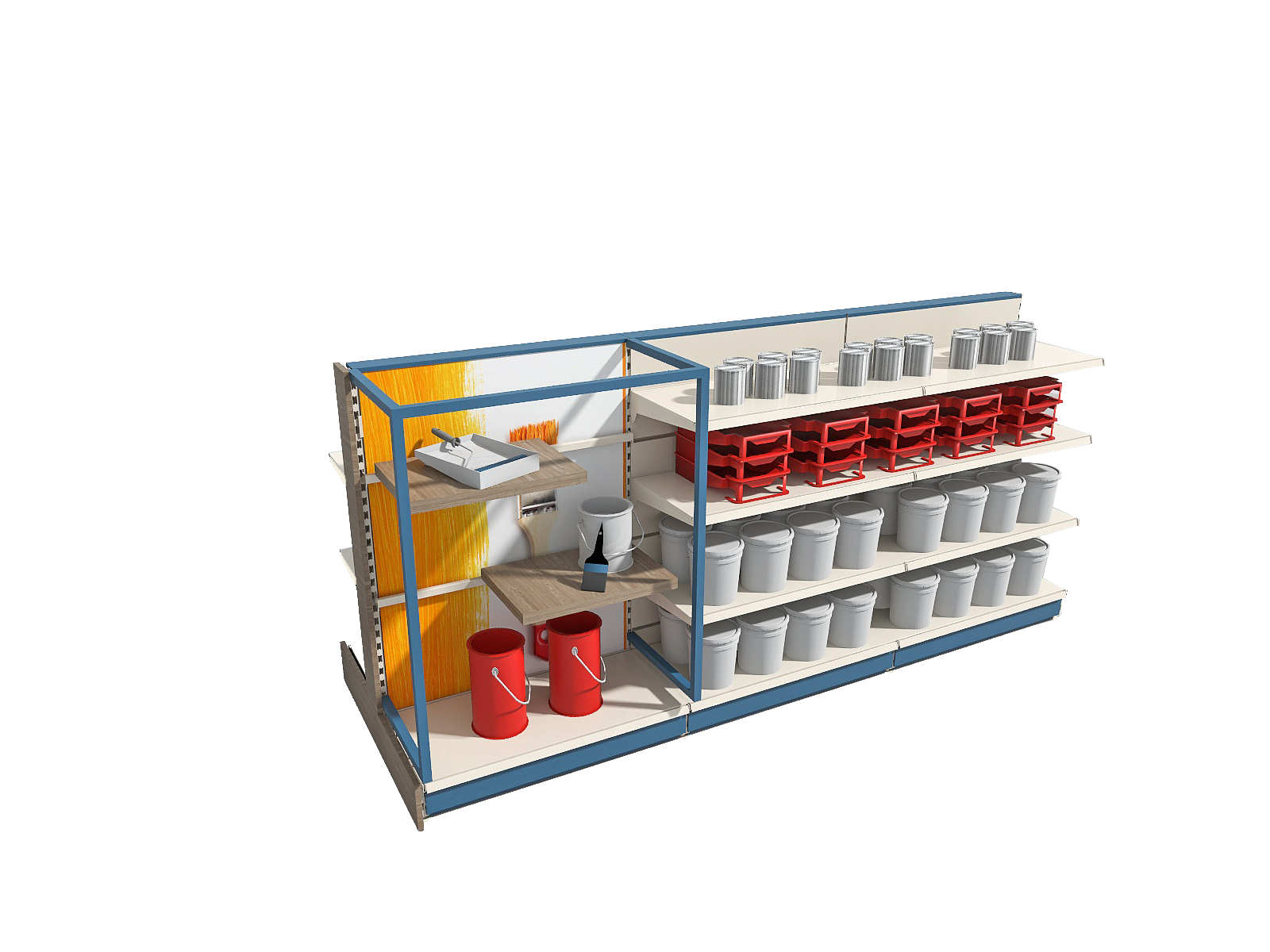 Design89 Moduli Focus accessorio scaffalatura metallo
