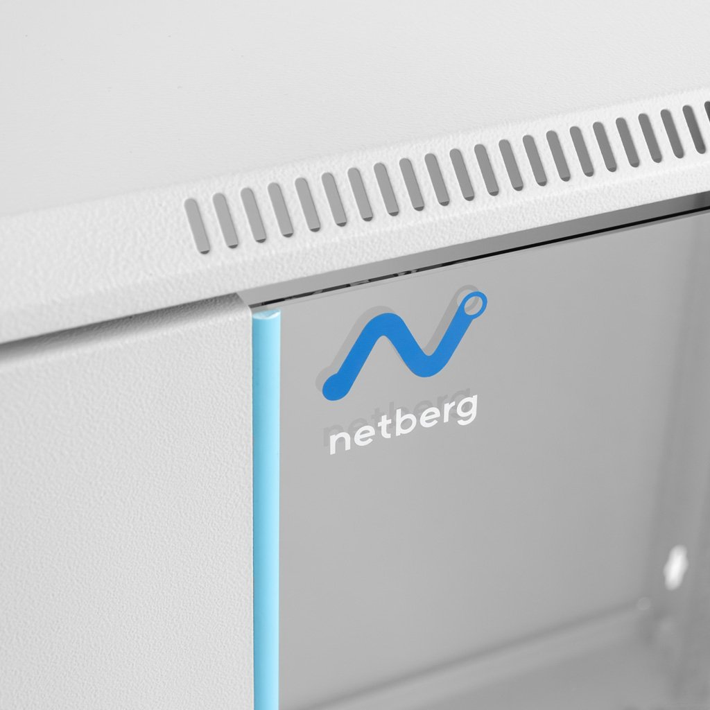 NETBERG BASIC 12U Armadio Rack 19" Muro Grigio 60x40