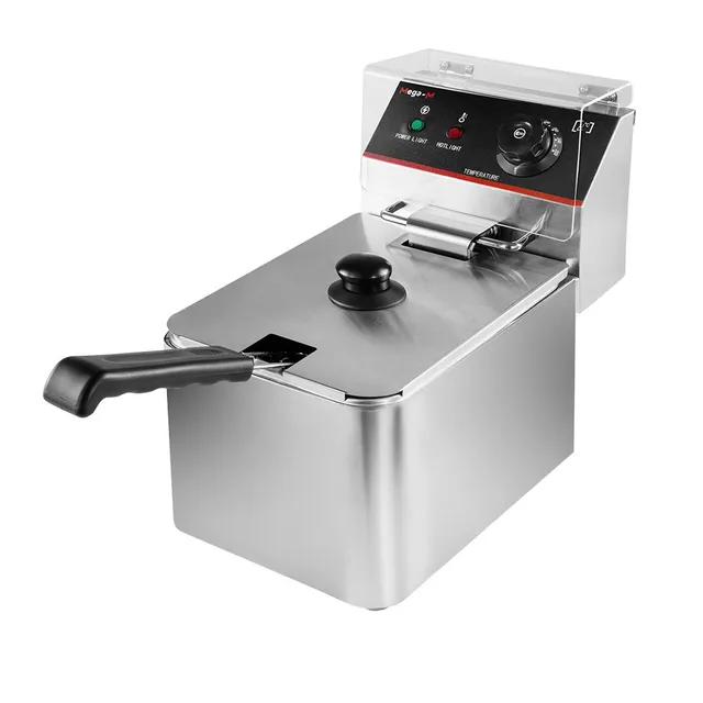 Mega-M friggitrice elettrica 4 L 2 kW singola con coperchio