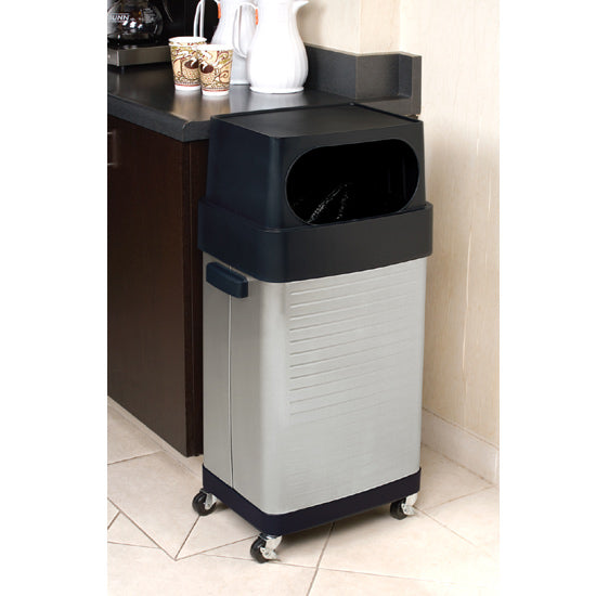 Seville Classics UltraHD Pattumiera Inox 64 L con Ruote