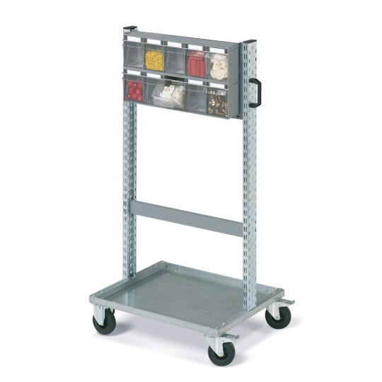 DR Scaffalature Fox Practibox Carrello 725x613x1430 mm kit 2 cassettiere