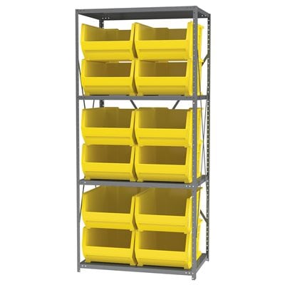Akro-Mils AS2479288 scaffale metallo 4 ripiani 12 box
