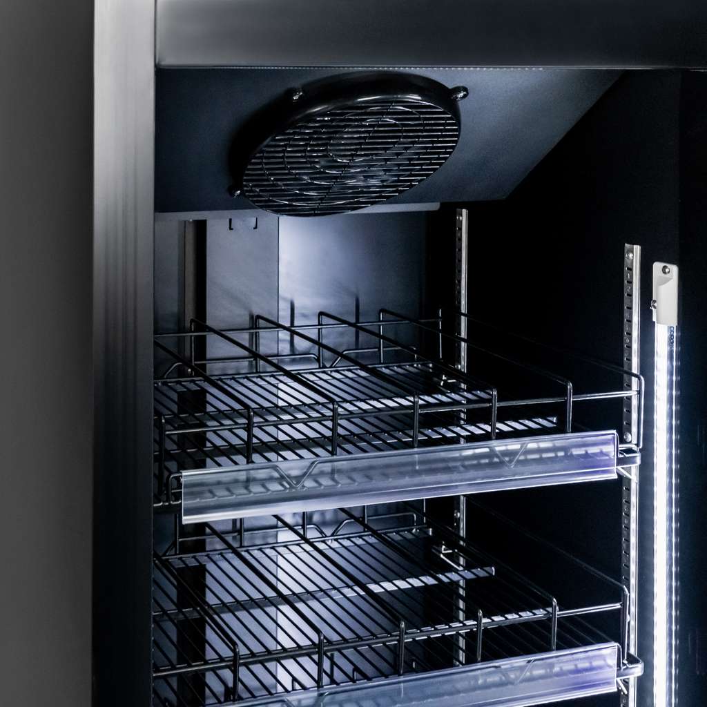 Mega-M Diego R62 Prestige Frigorifero vetrina 600L nero LED