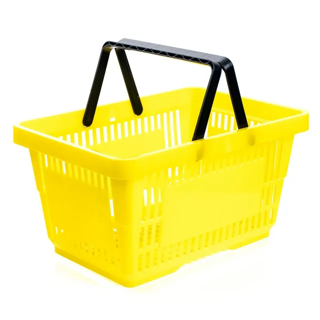 Mega-M cesto spesa giallo 22L 43x30x22 cm plastica