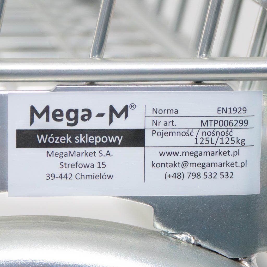 Mega-M YR 125L carrello spesa 52 cm set 12 pz