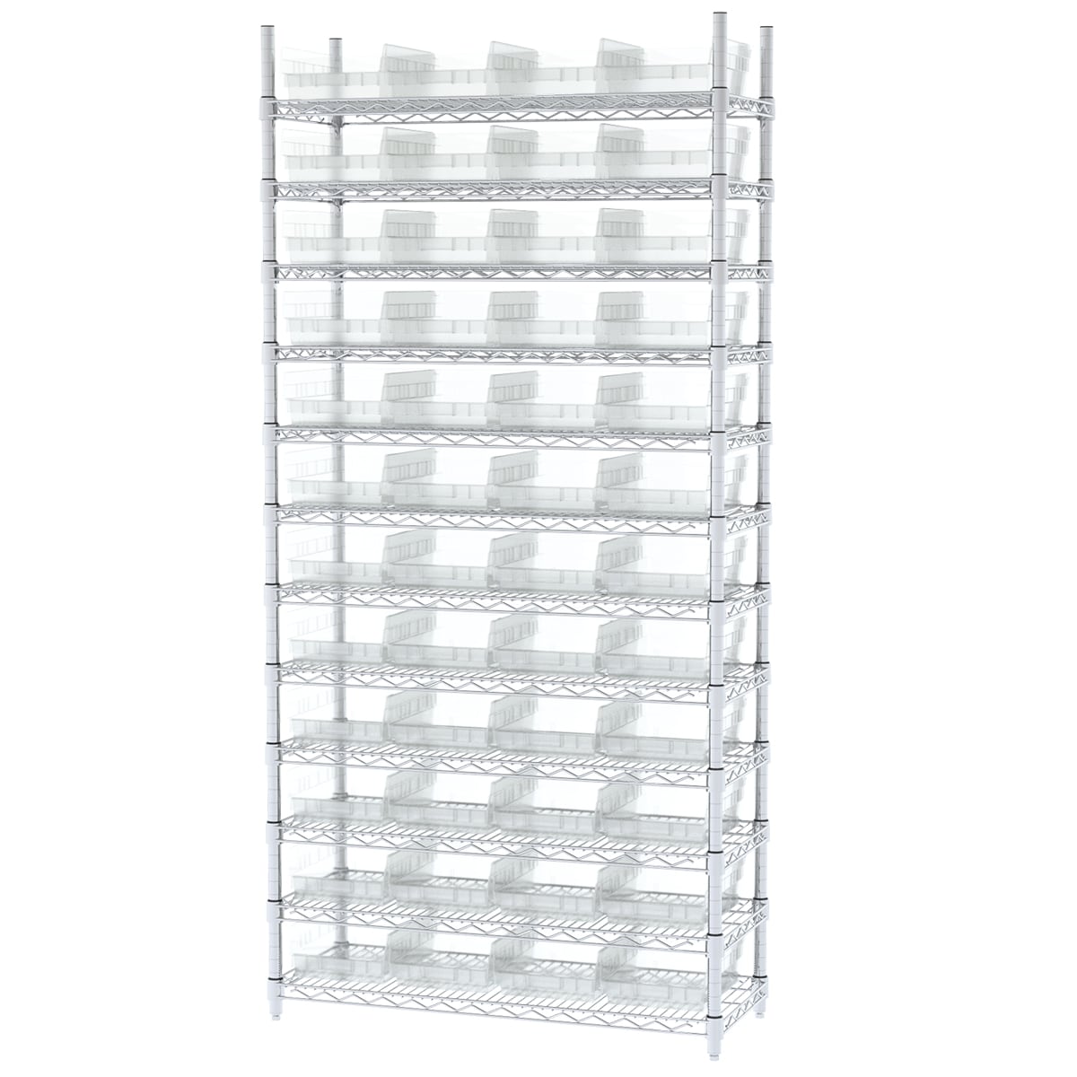 Akro-Mils AWS143630150 scaffale filo 36x14 con 48 cassette