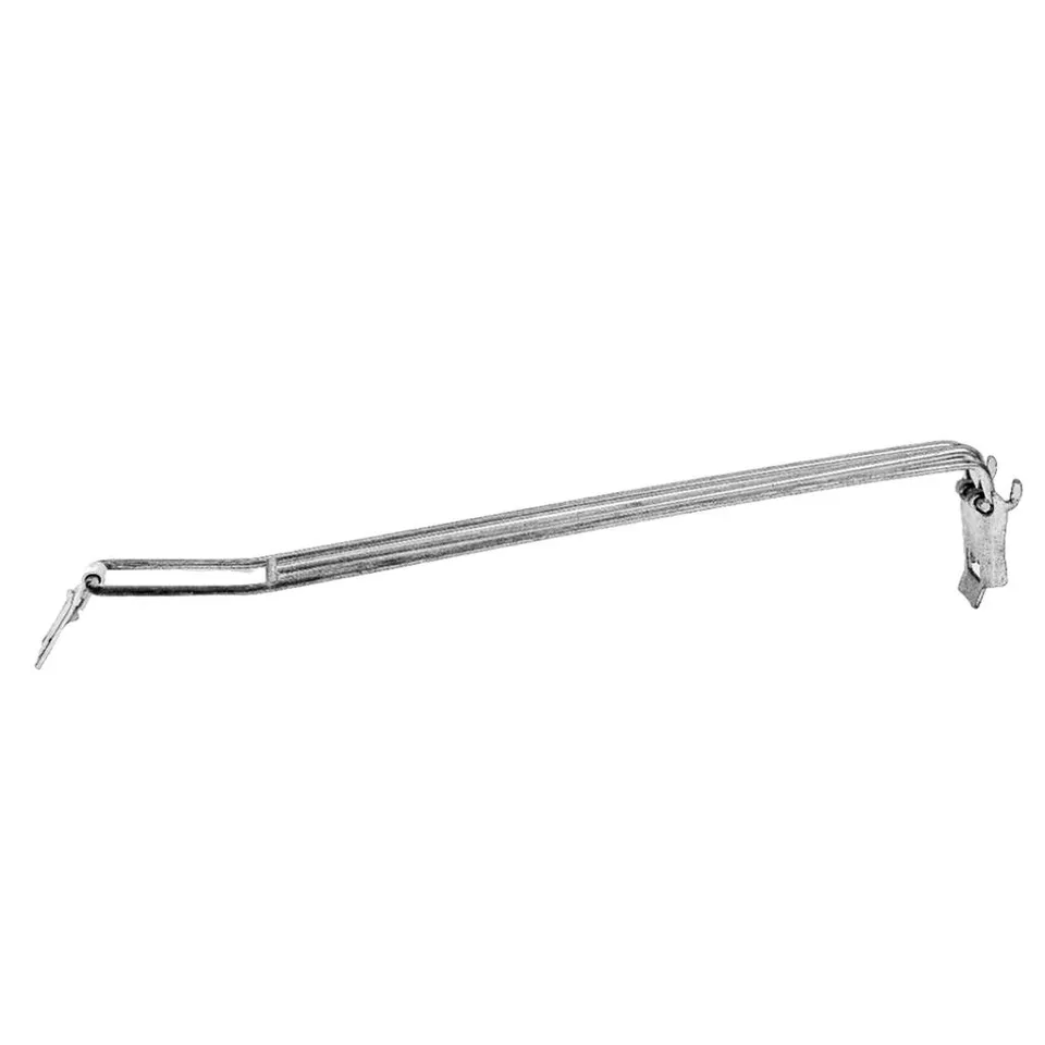 Gancio triplo 40 cm per pannello Euro forato acciaio zincato
