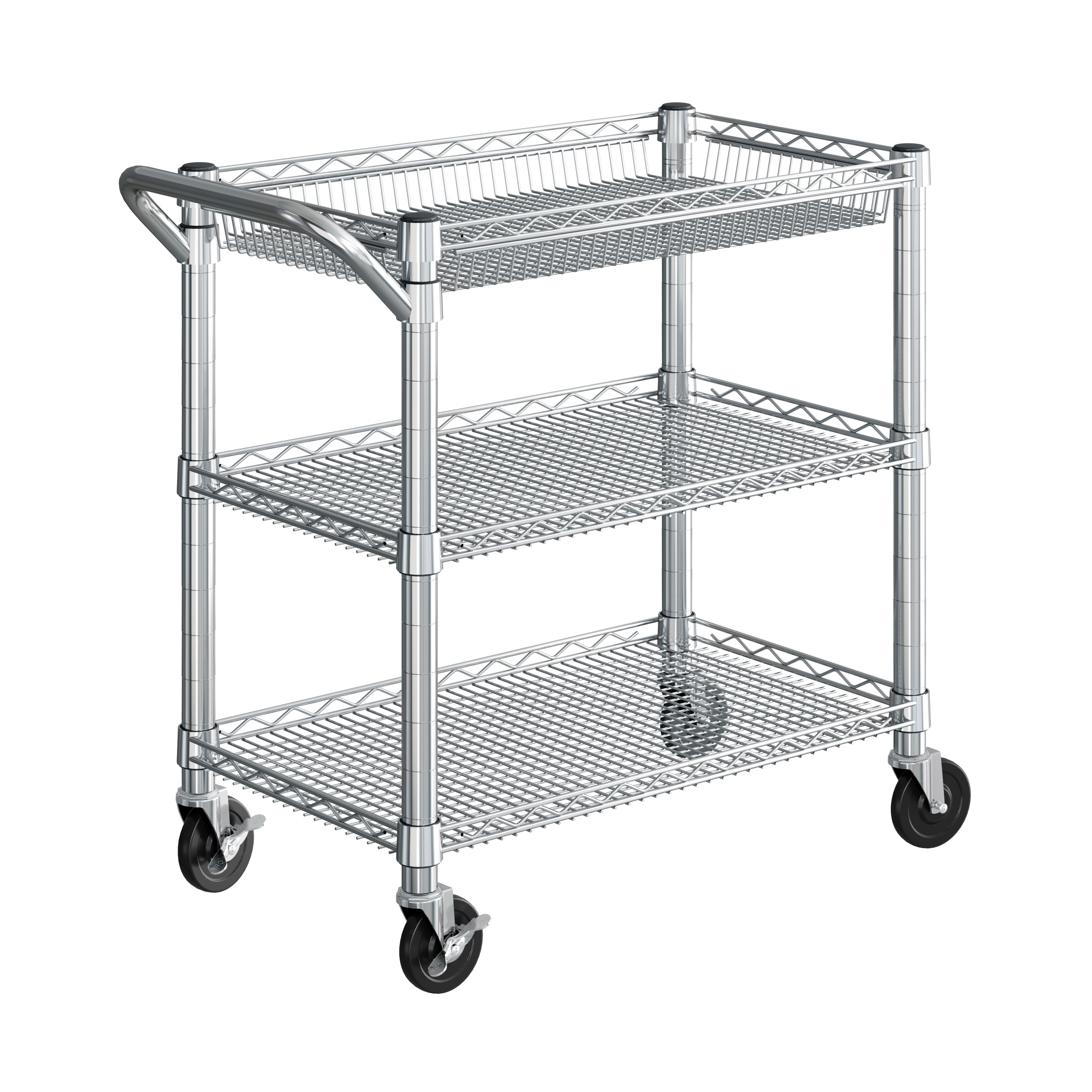 Seville Classics Carrello Servizio 3 Ripiani NSF
