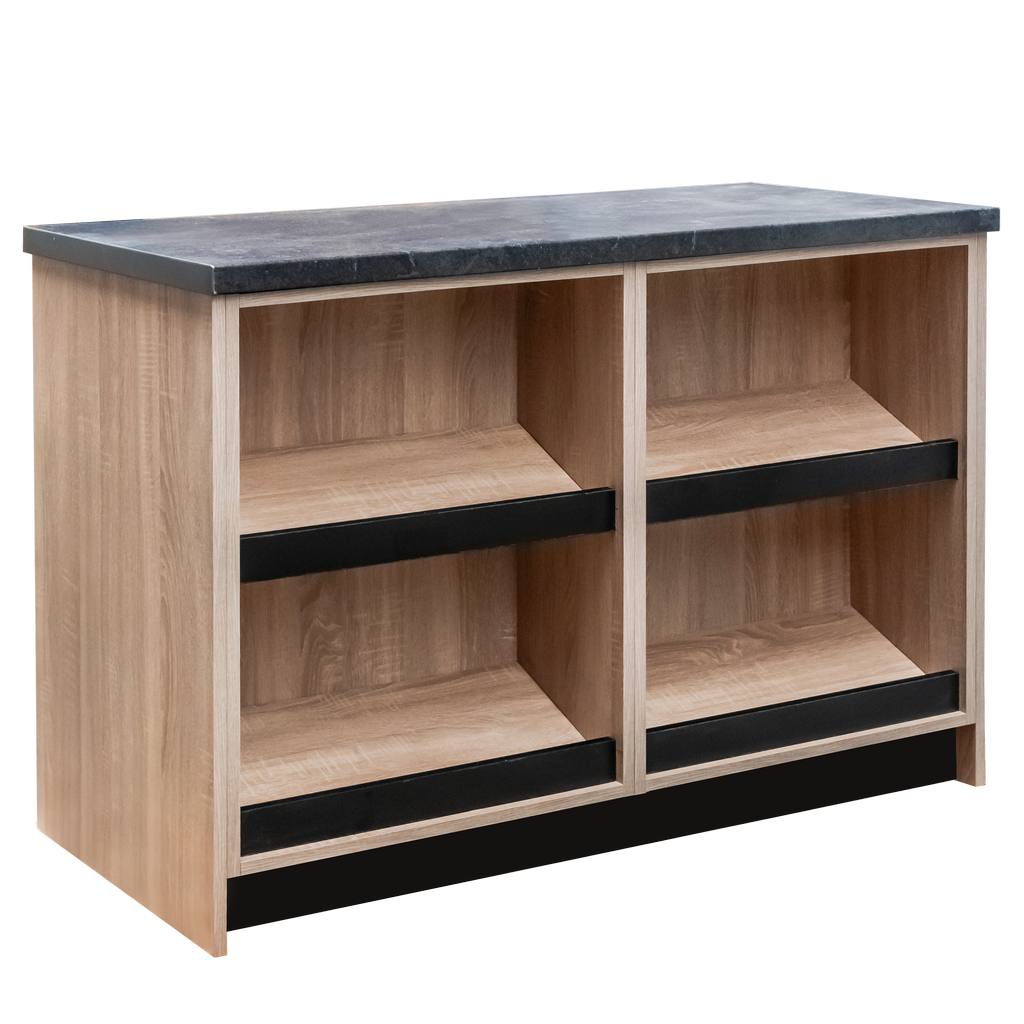 Mega-M banco negozio H90 L125 P60 cm rovere sonoma