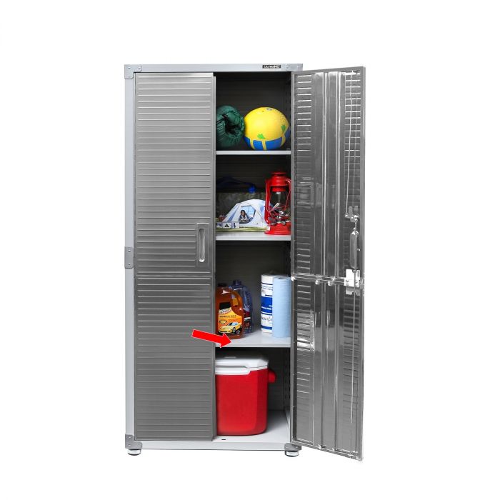 Seville Classics UltraHD ripiani extra 30x18 set 2 pezzi acciaio