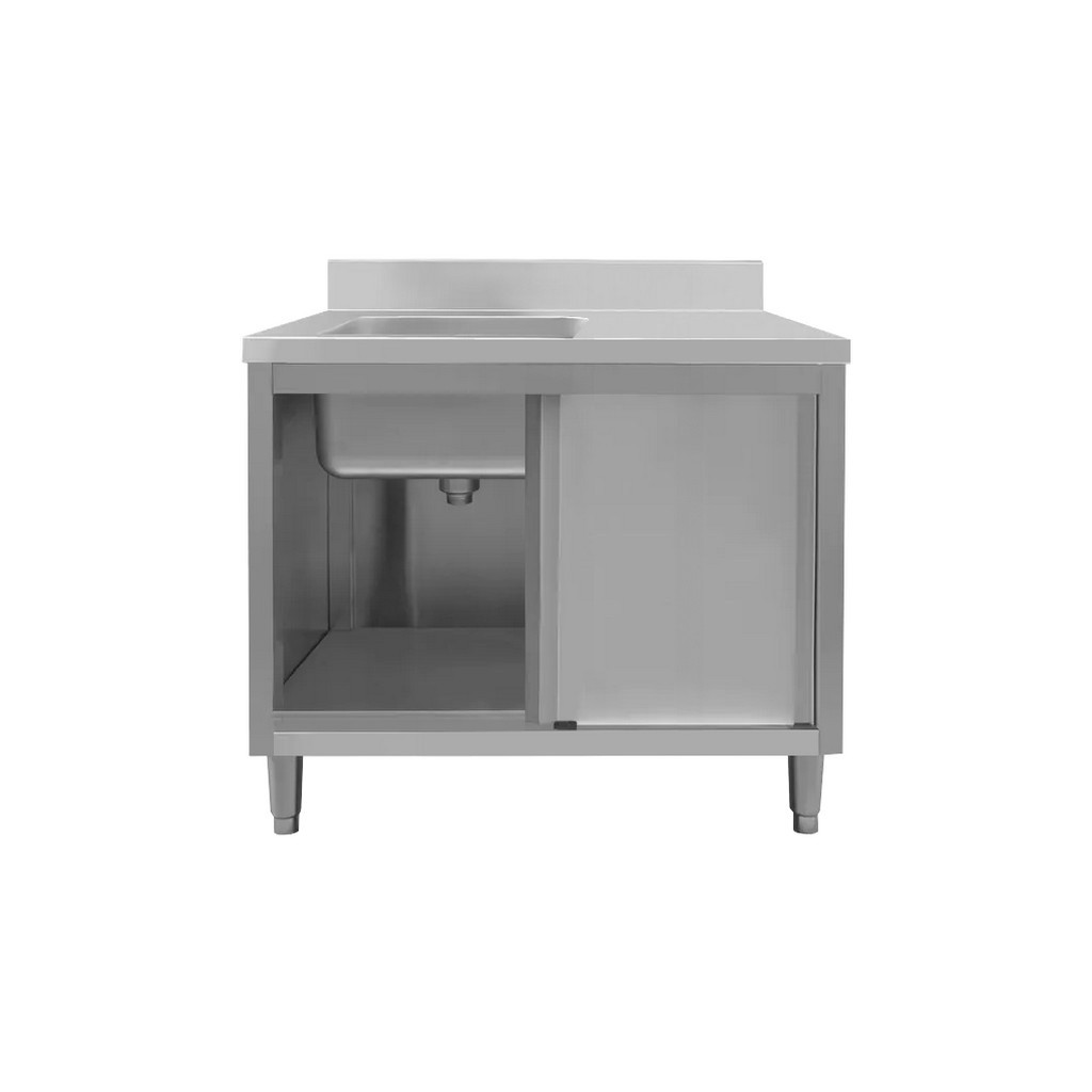 Mega-M 100x60x85 Lavello Acciaio Vasca Sinistra Armadio