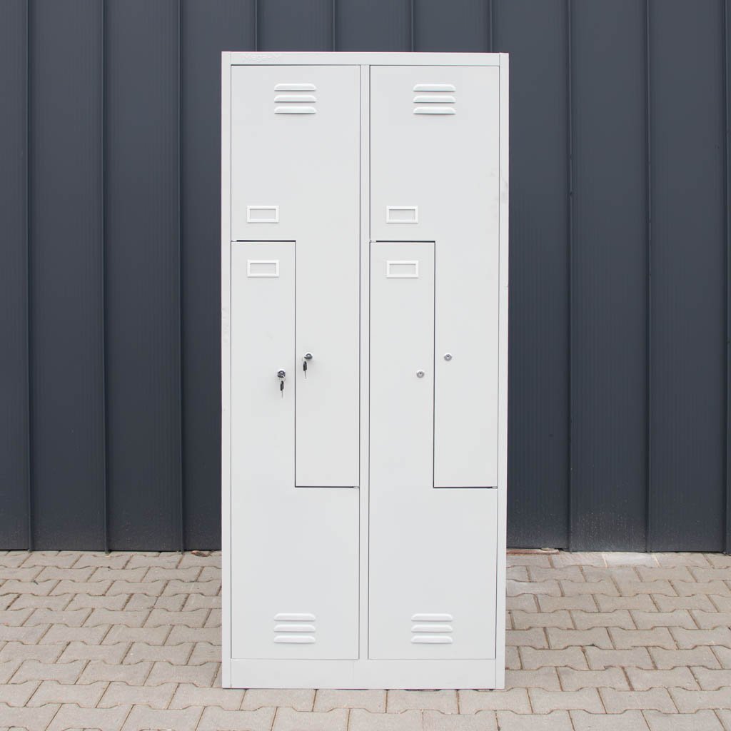 Mega-M armadietto spogliatoio L 4 ante 80 cm grigio