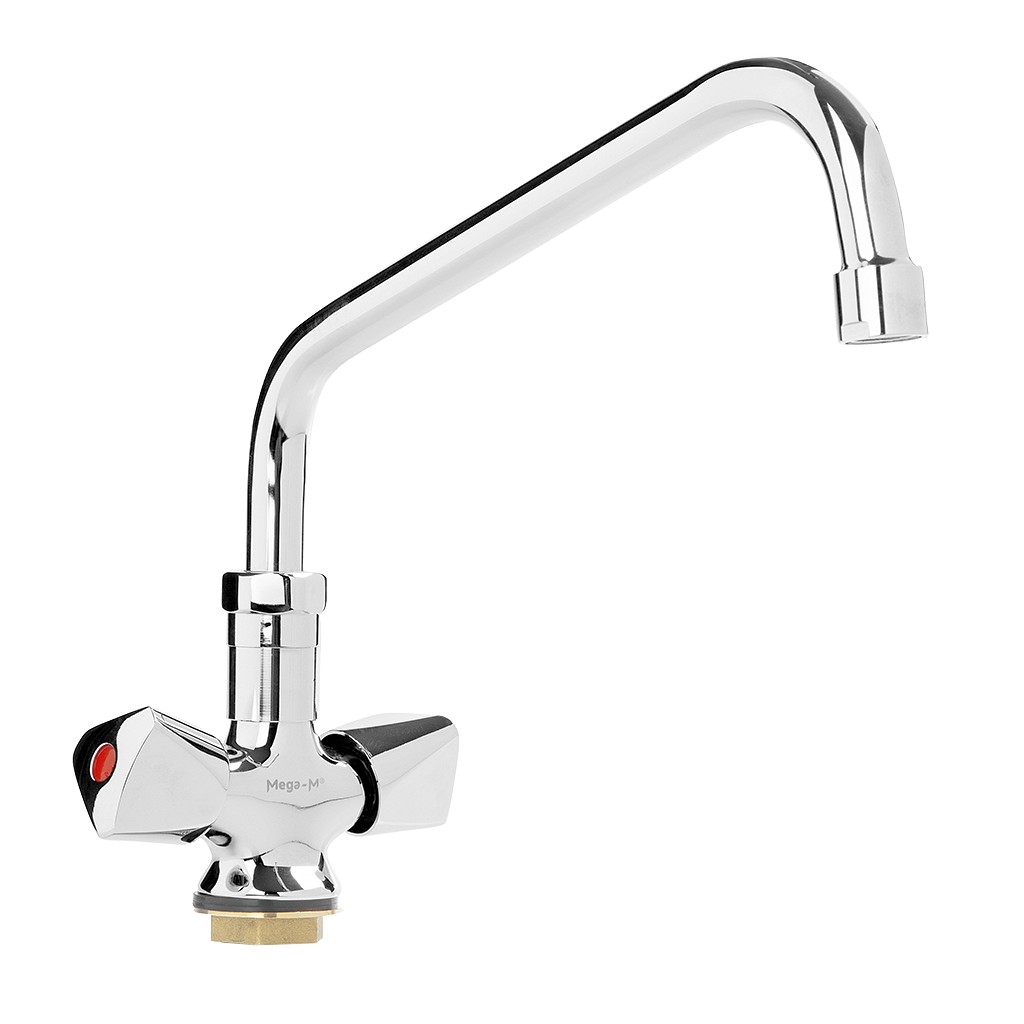 Mega-M 25,4 cm Rubinetto Lavabo Gastronomia Ottone