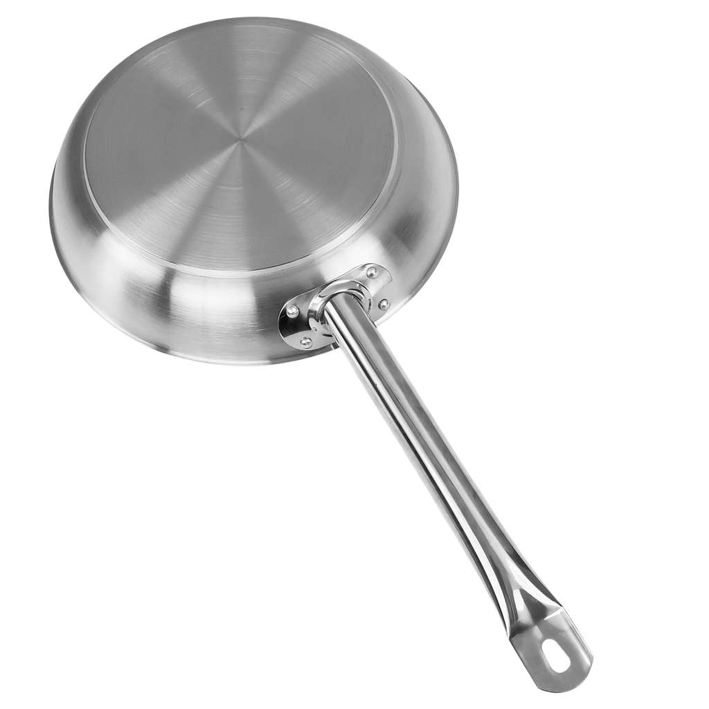 Mega-M Padella Acciaio Inox 28 cm Fondo Sandwich Induzione