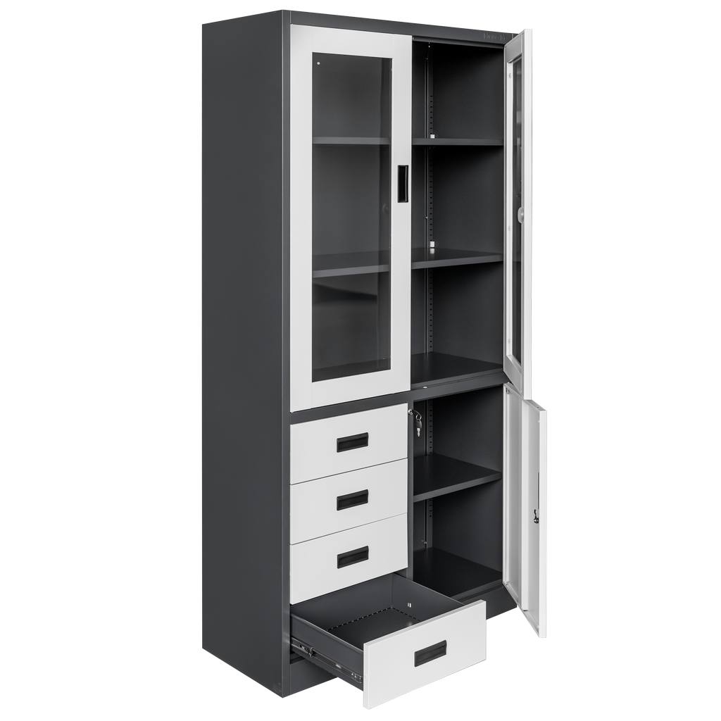 Mega-M Wenus armadio ufficio vetro 90x40x185 cm